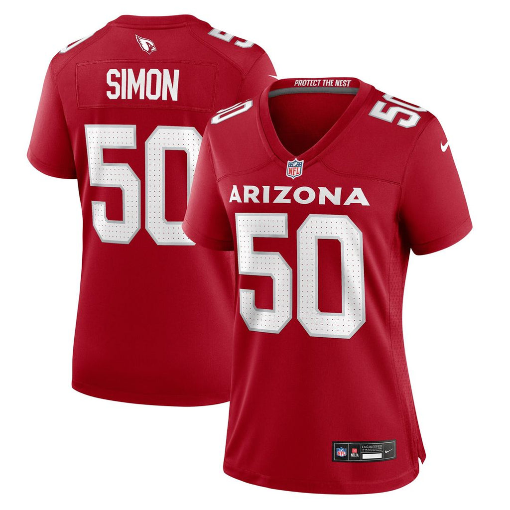Cody Simon Arizona Cardinals Nike Women's Team Game Jersey -  Cardinal