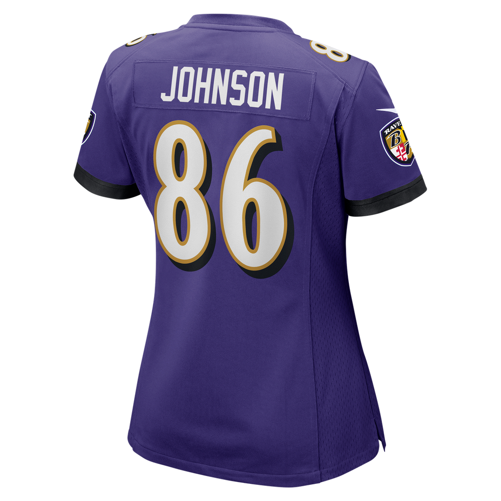 Cornelius Johnson Baltimore Ravens Nike Women's Team Game Jersey -  Purple