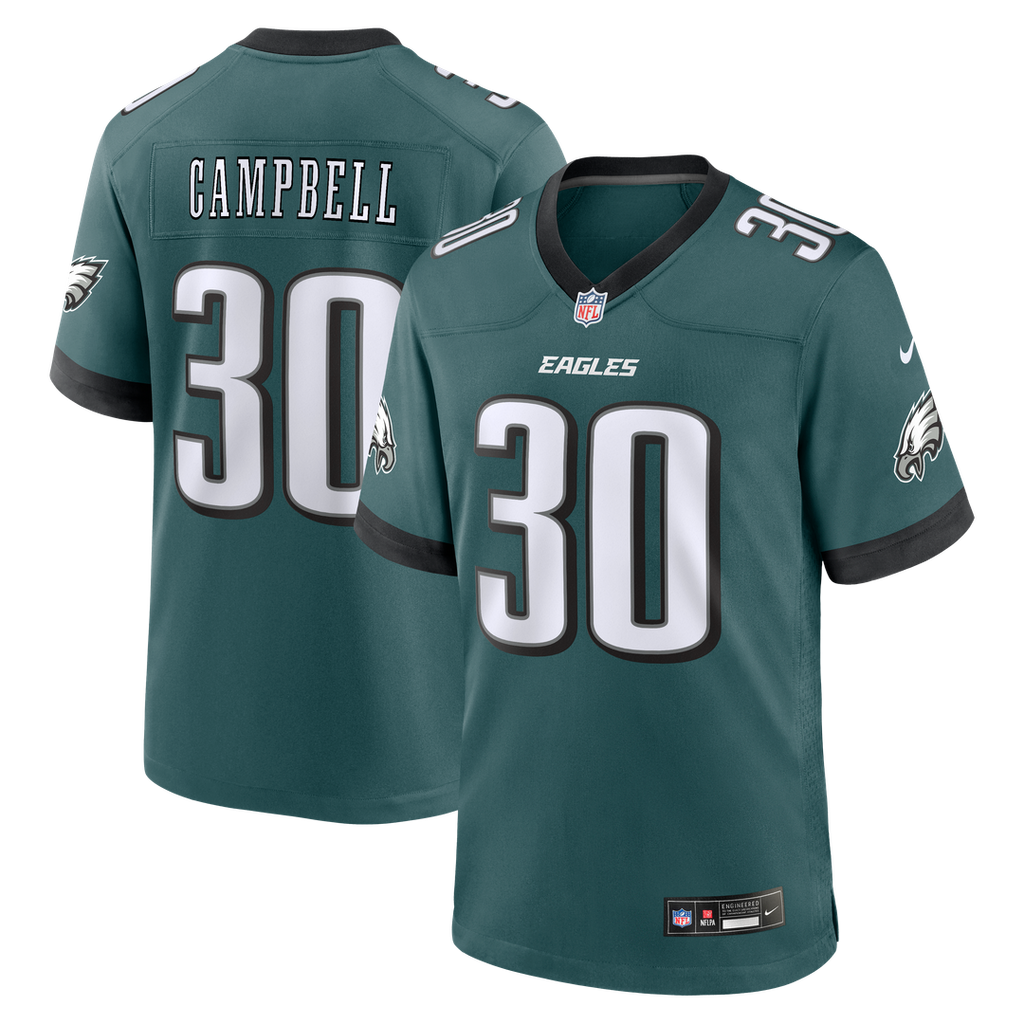 Jihaad Campbell Philadelphia Eagles Nike Game Player Jersey - Green