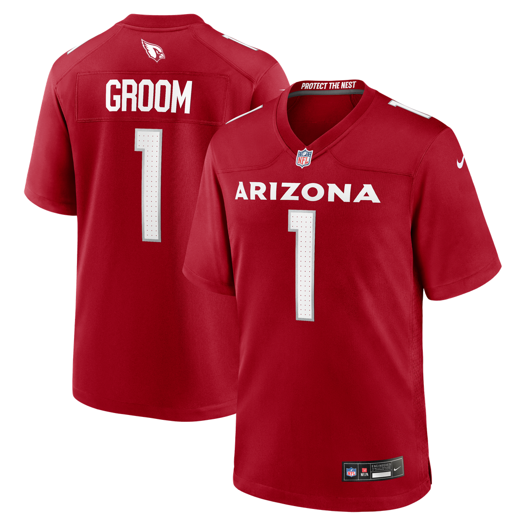 Number 1 Groom Arizona Cardinals Nike Game Jersey - Cardinal