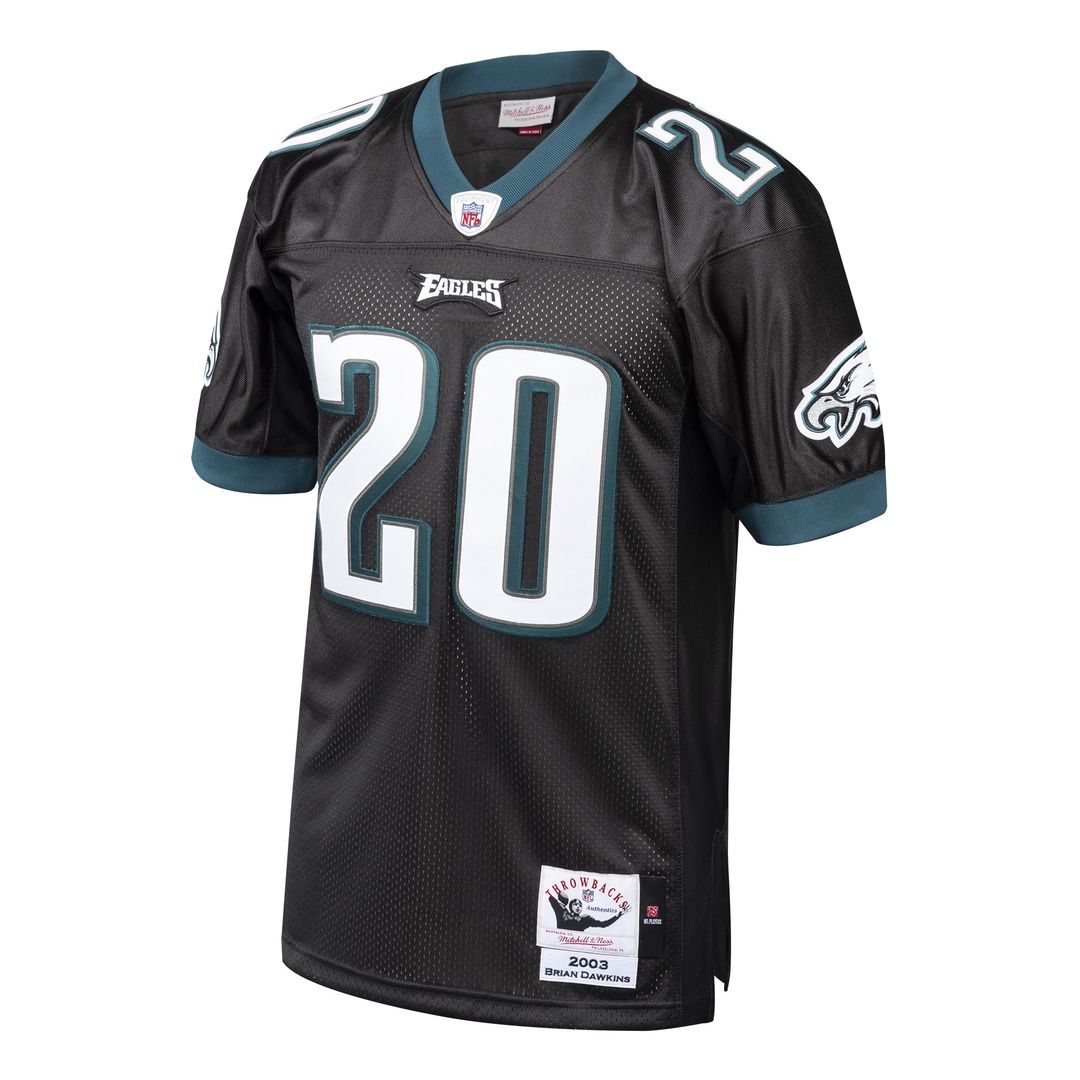 Brian Dawkins Philadelphia Eagles 2003 Mitchell & Ness Authentic Throwback Retired Player Jersey - Black