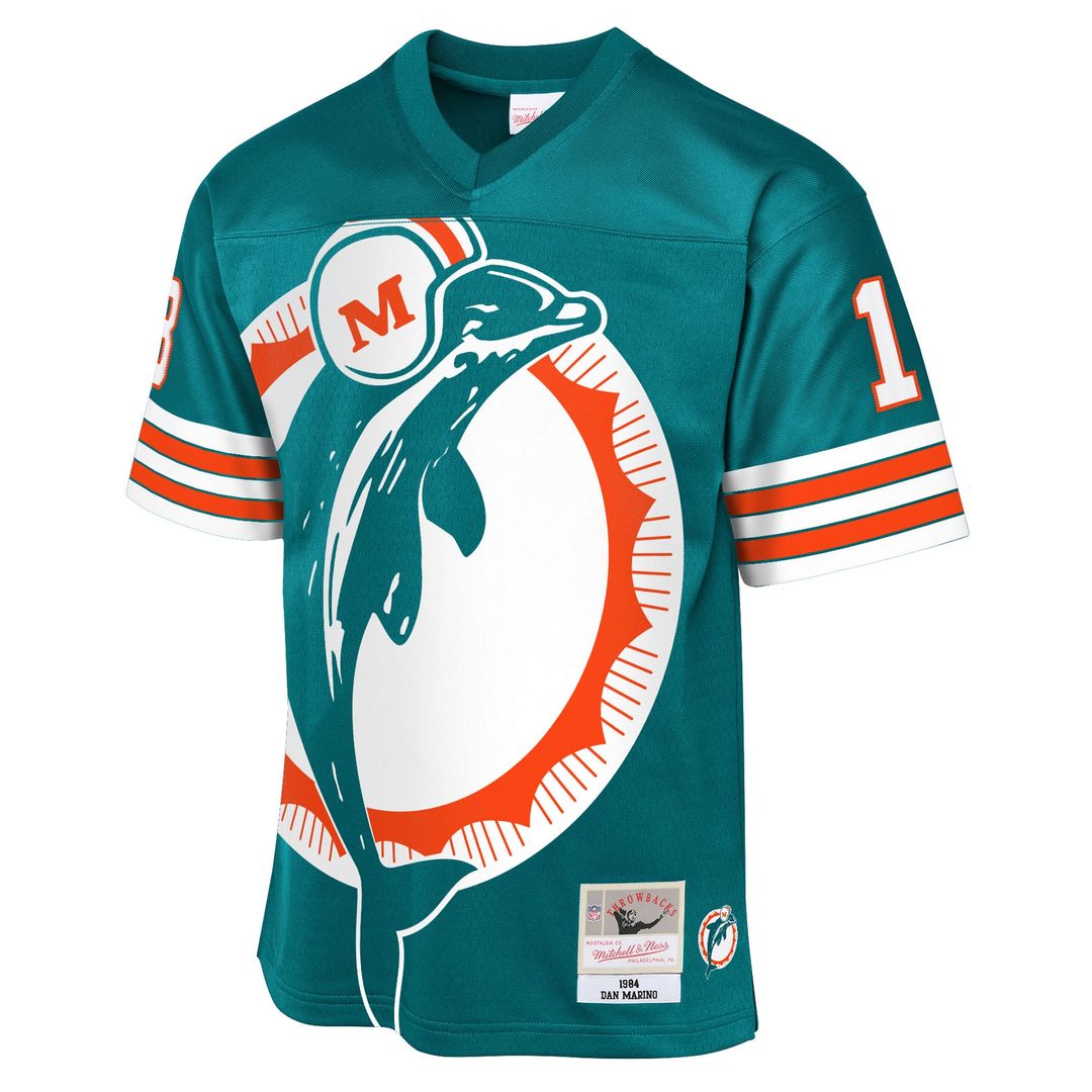 Dan Marino Miami Dolphins Mitchell & Ness Youth 1984 Throwback Fashion Jersey - Aqua