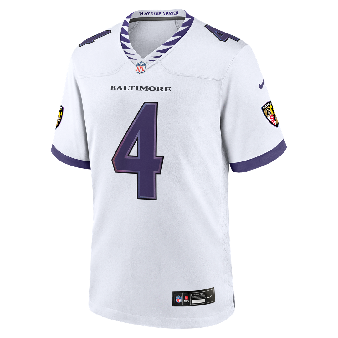 Zay Flowers Baltimore Ravens Nike Alternate Game Jersey - Black
