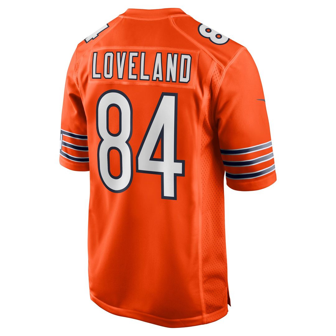 Colston Loveland Chicago Bears Nike Alternate Game Player Jersey - Orange