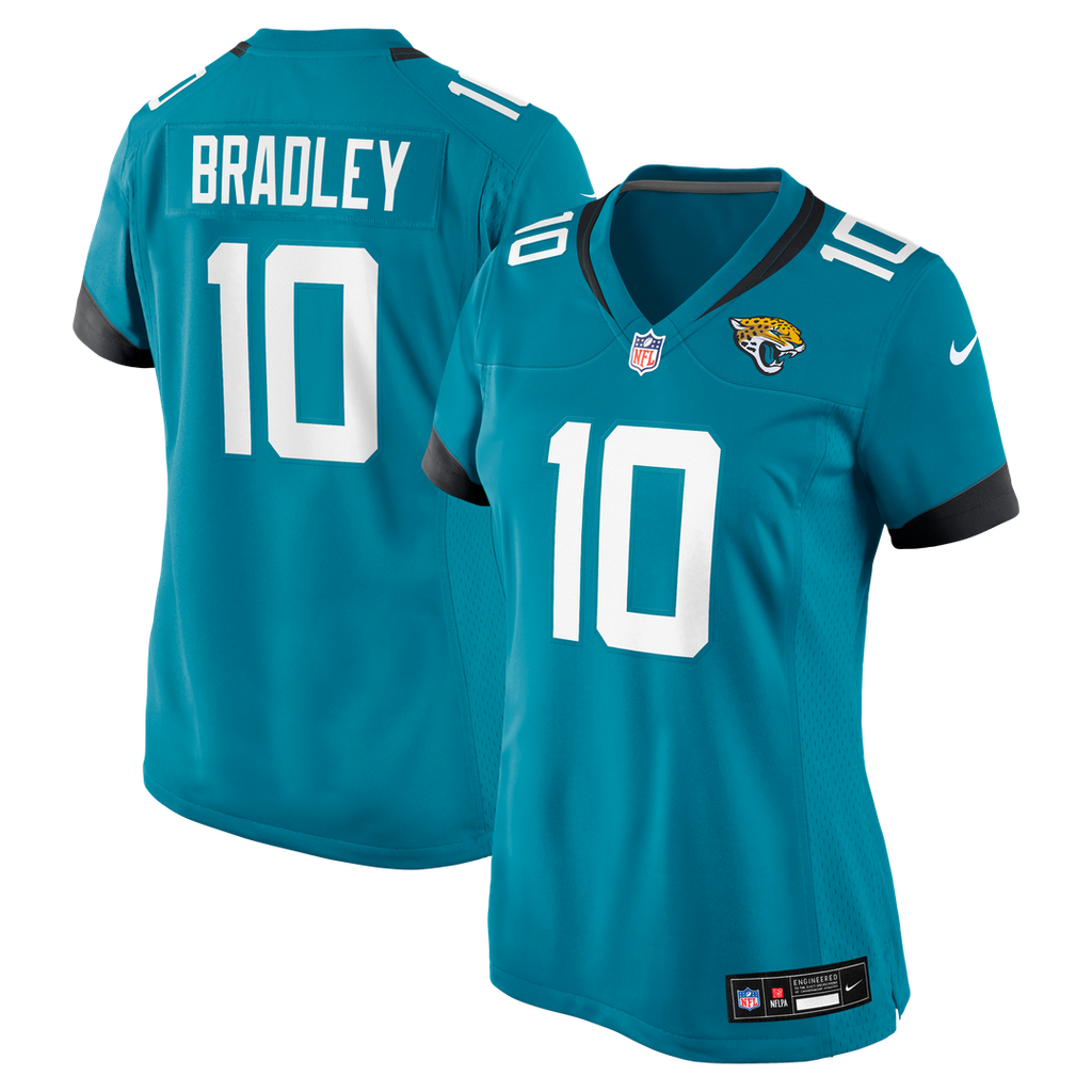 Carter Bradley Jacksonville Jaguars Nike Women's Team Game Jersey -  Teal