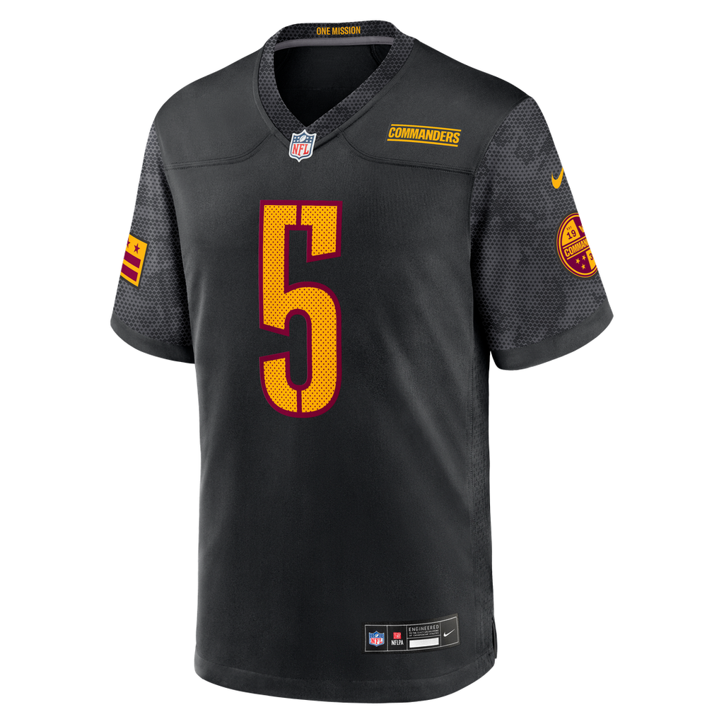 Jayden Daniels Washington Commanders Nike Alternate Game Player Jersey - Black