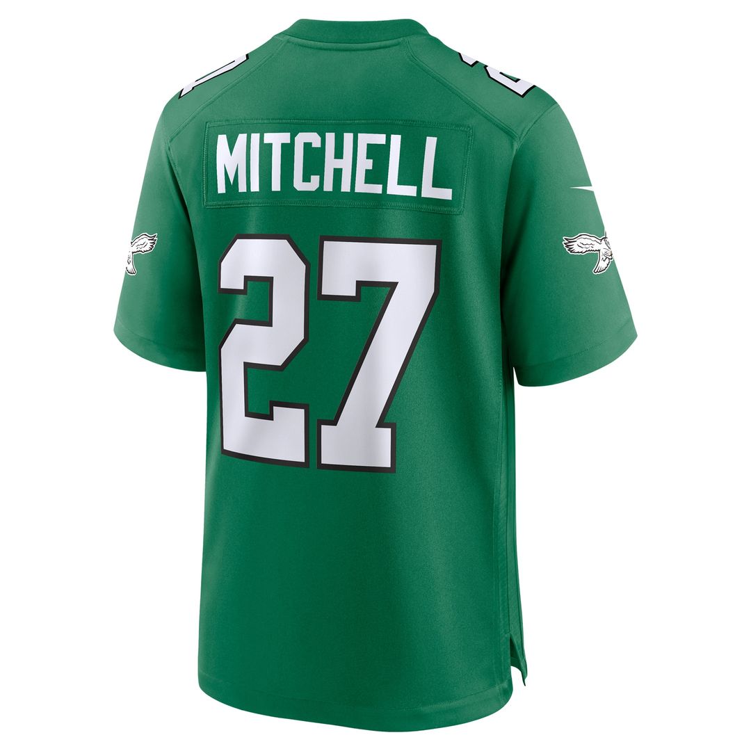 Quinyon Mitchell Philadelphia Eagles Nike Team Game Jersey -  Midnight Green