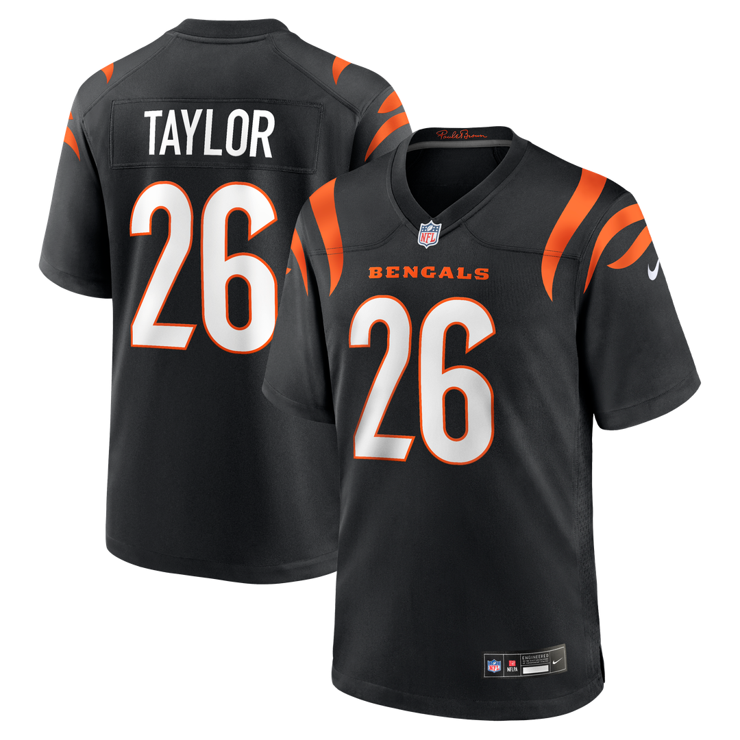 Ja'Sir Taylor Cincinnati Bengals Nike Team Game Jersey -  Black