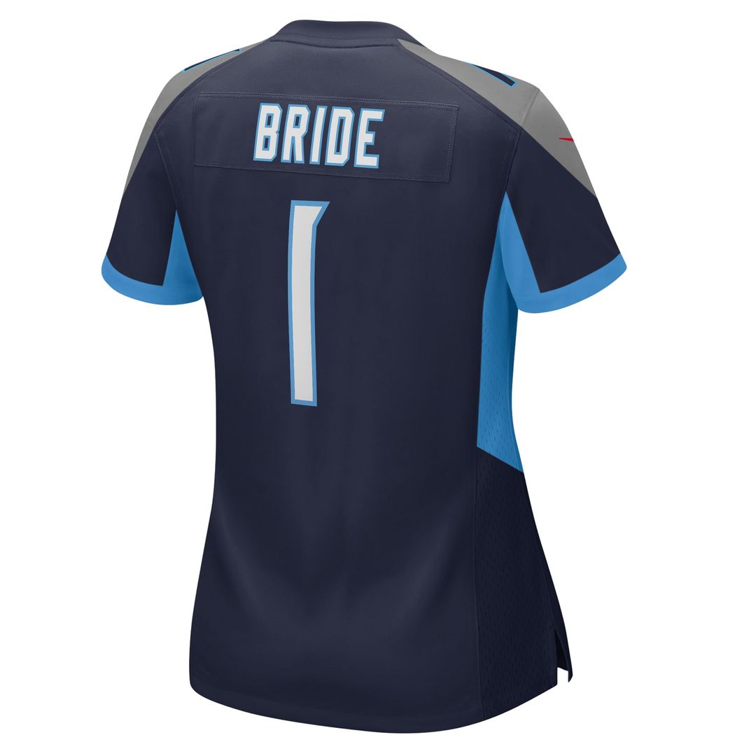 Number 1 Bride Tennessee Titans Nike Women's Game Jersey - Navy