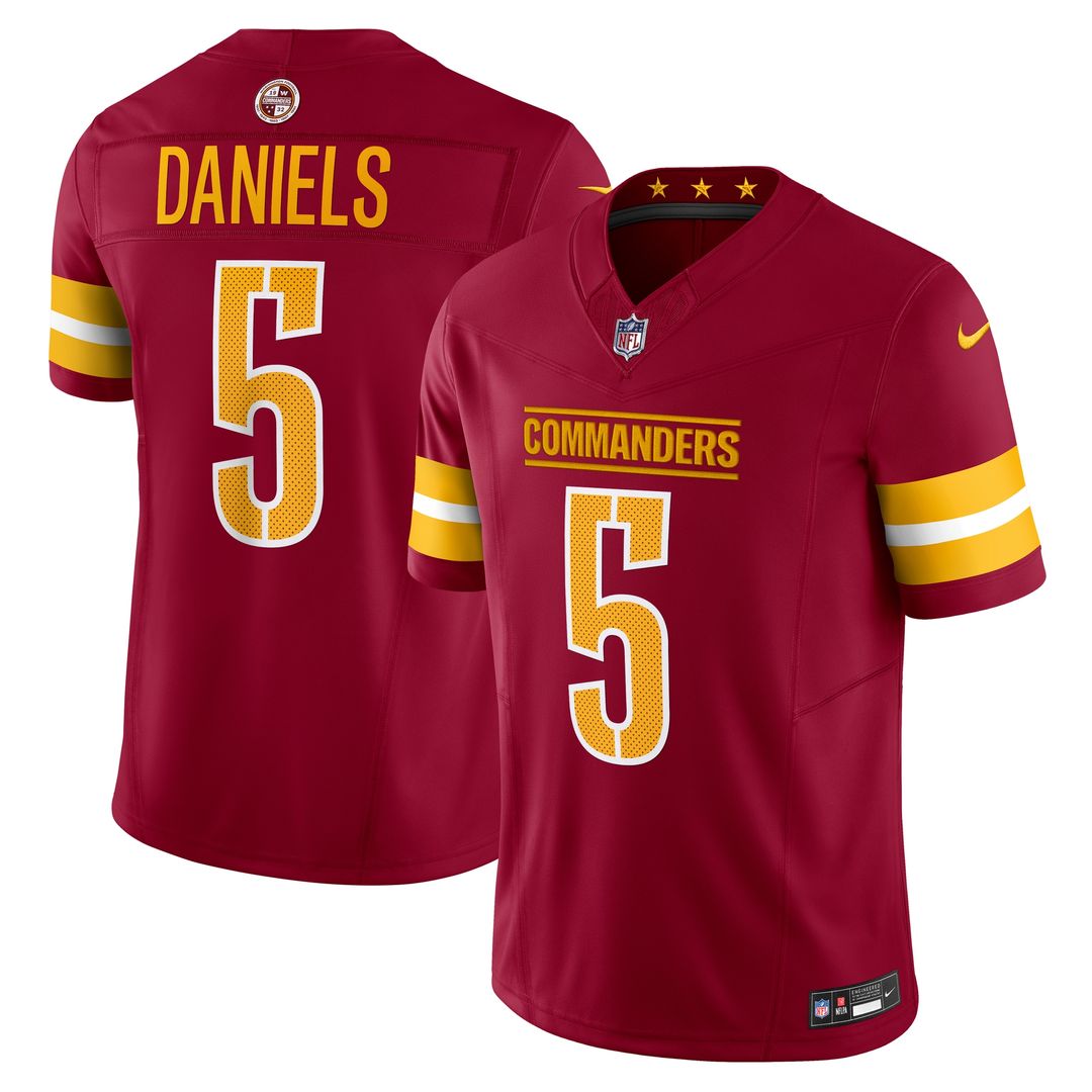 Jayden Daniels Washington Commanders Nike Vapor F.U.S.E. Limited Jersey - Black