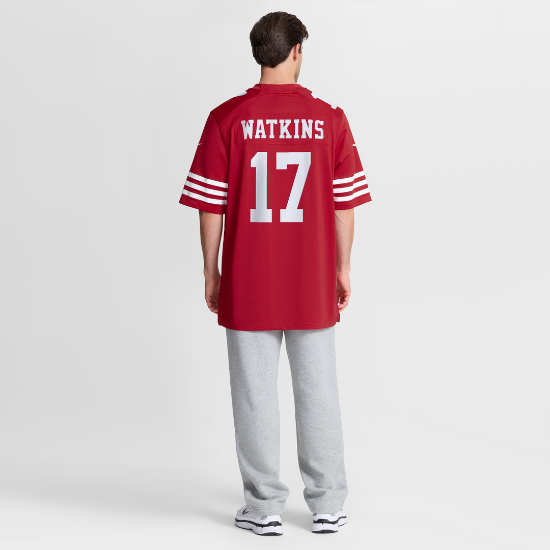 Jordan Watkins San Francisco 49ers Nike Team Game Jersey -  Scarlet