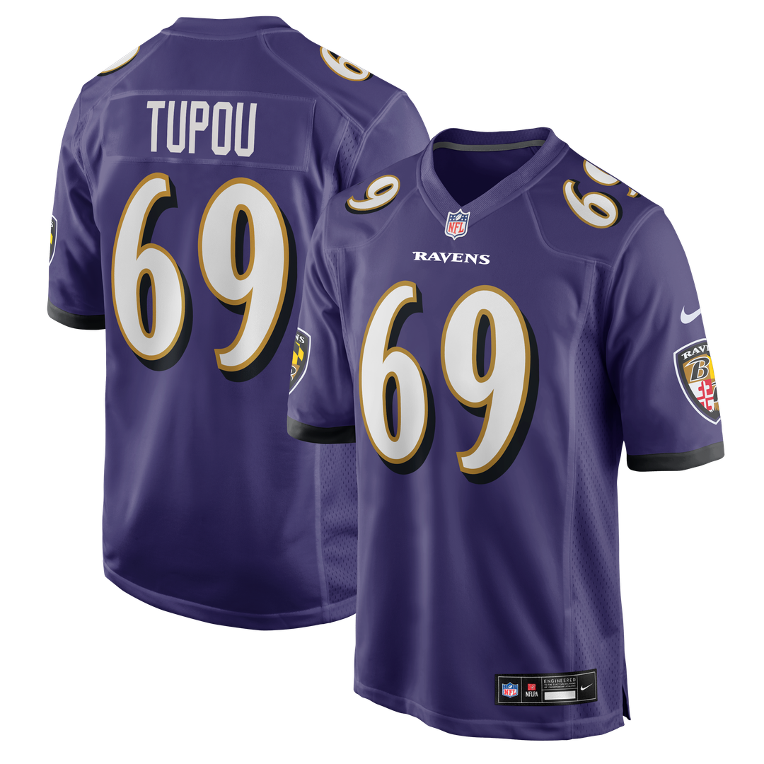 Josh Tupou Baltimore Ravens Nike Team Game Jersey -  Purple