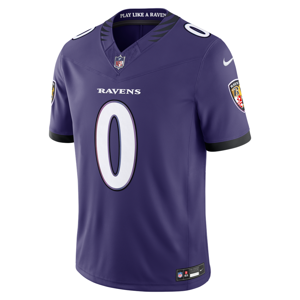 Roquan Smith Baltimore Ravens Nike Vapor F.U.S.E. Stitched Limited Jersey - Purple