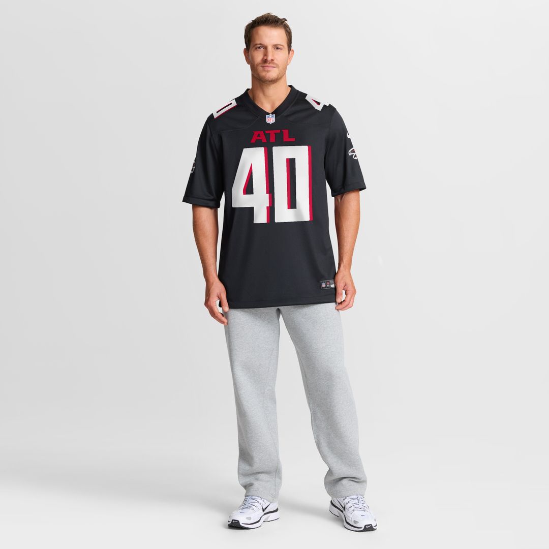 JD Bertrand Atlanta Falcons Nike Team Game Jersey -  Black