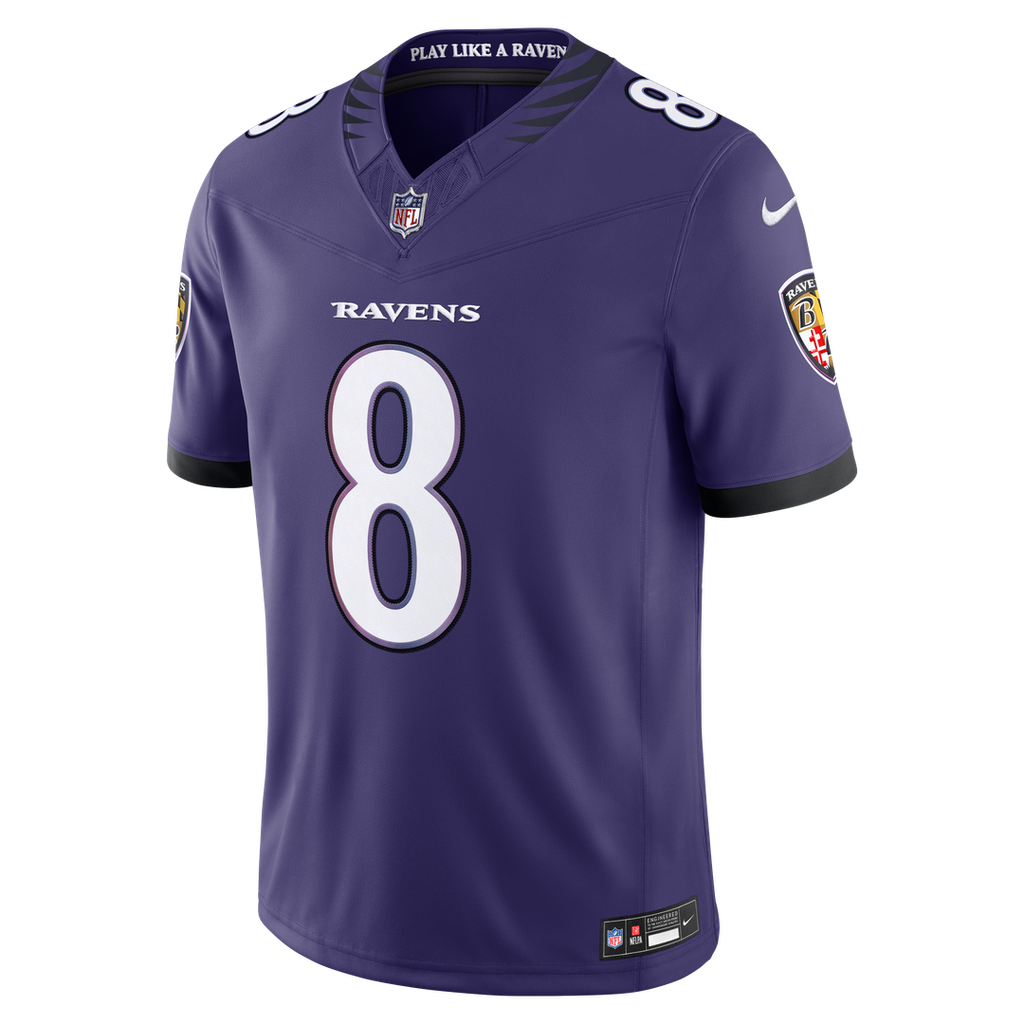 Lamar Jackson Baltimore Ravens Nike Vapor F.U.S.E. Stitched Limited Jersey - Purple