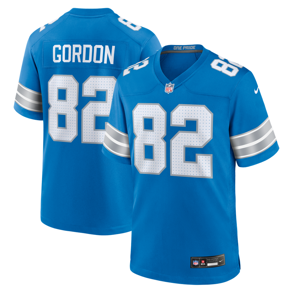 Thomas Gordon Detroit Lions Nike Team Game Jersey -  Blue