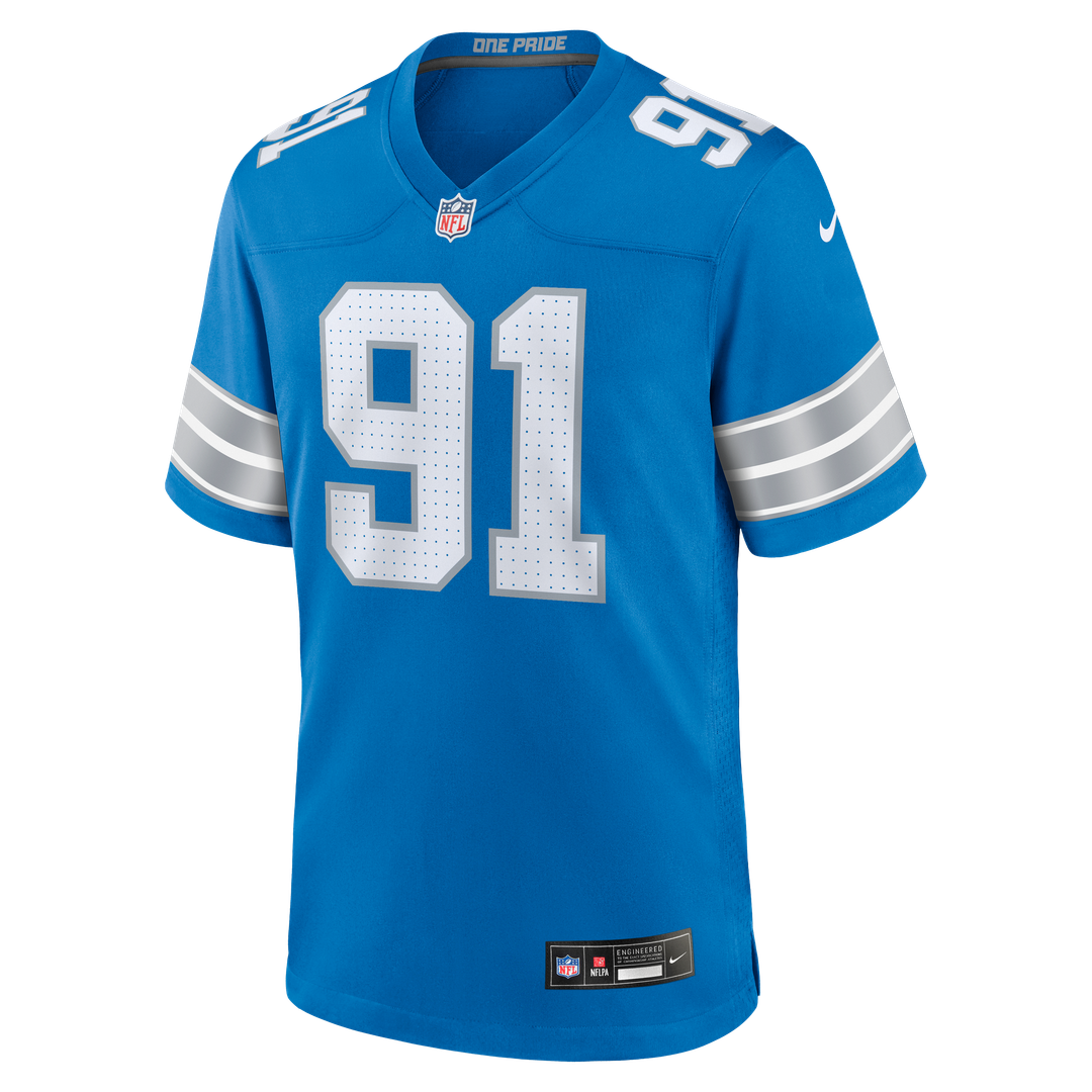Tyleik Williams Detroit Lions Nike Team Game Jersey -  Blue