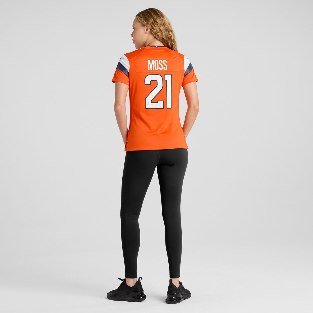Riley Moss Denver Broncos Nike Women's Team Game Jersey -  Orange