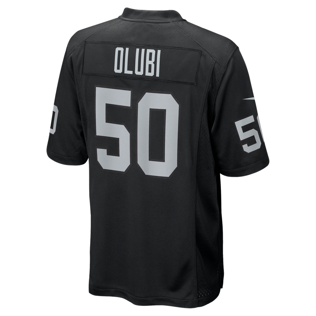 Segun Olubi Las Vegas Raiders Nike Team Game Jersey -  Black