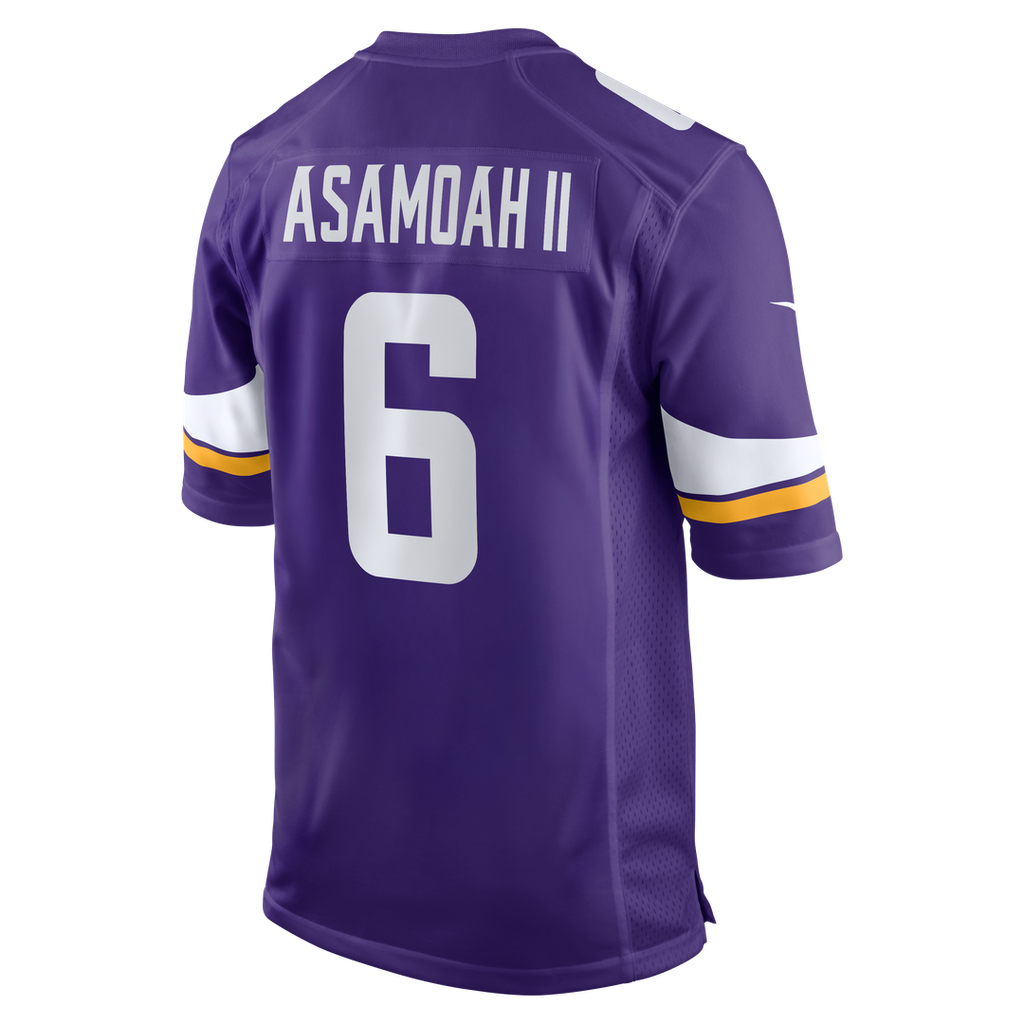 Brian Asamoah II Minnesota Vikings Nike  Game Jersey -  Purple