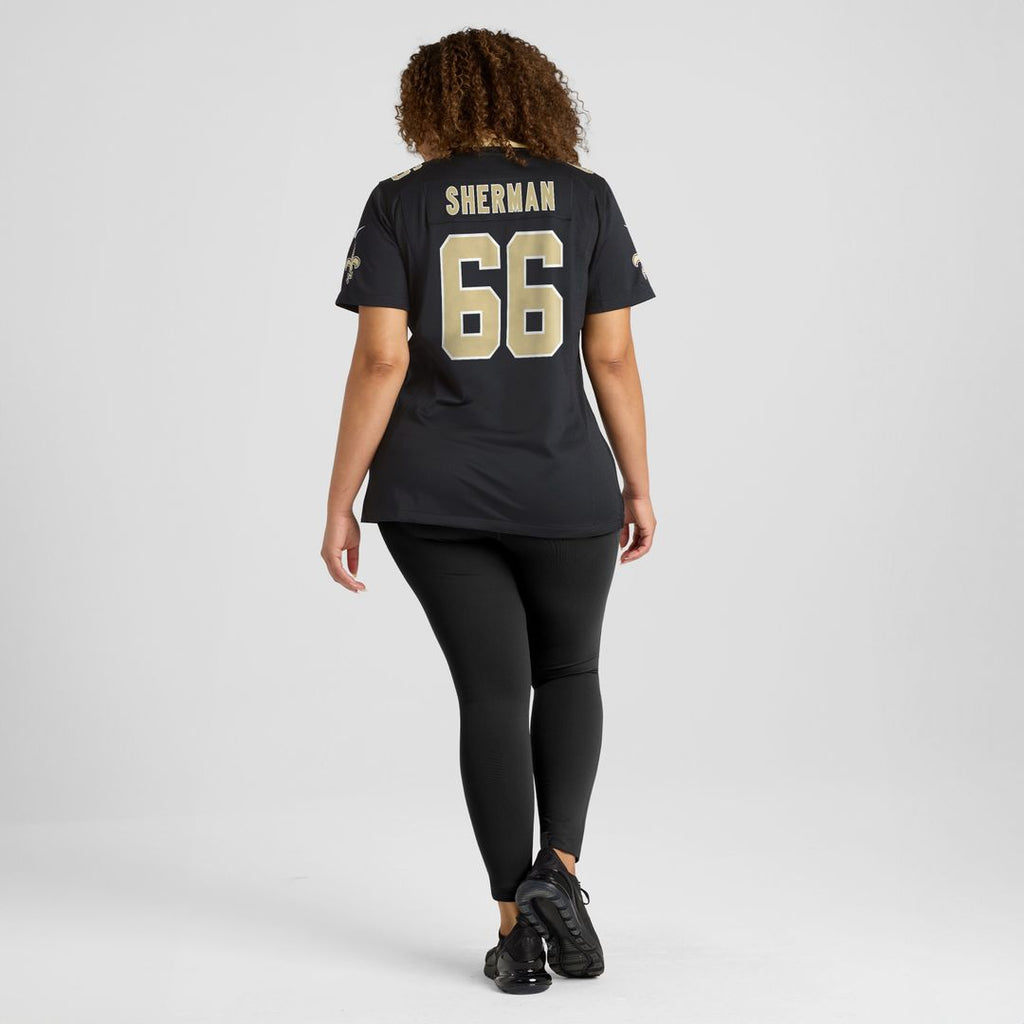 William Sherman New Orleans Saints Nike Women's Team Game Jersey -  Black