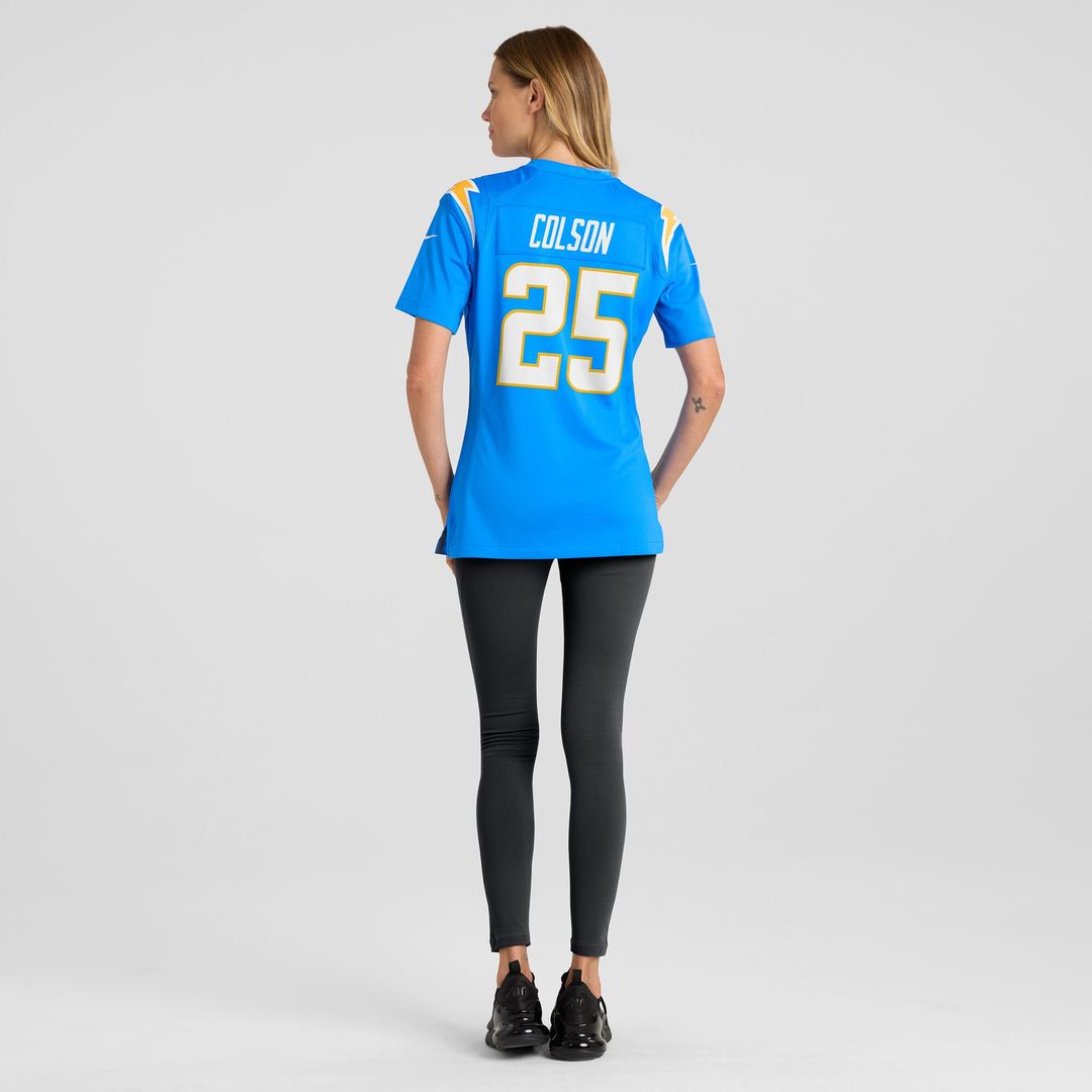 Junior Colson Los Angeles Chargers Nike Women's  Game Jersey -  Powder Blue