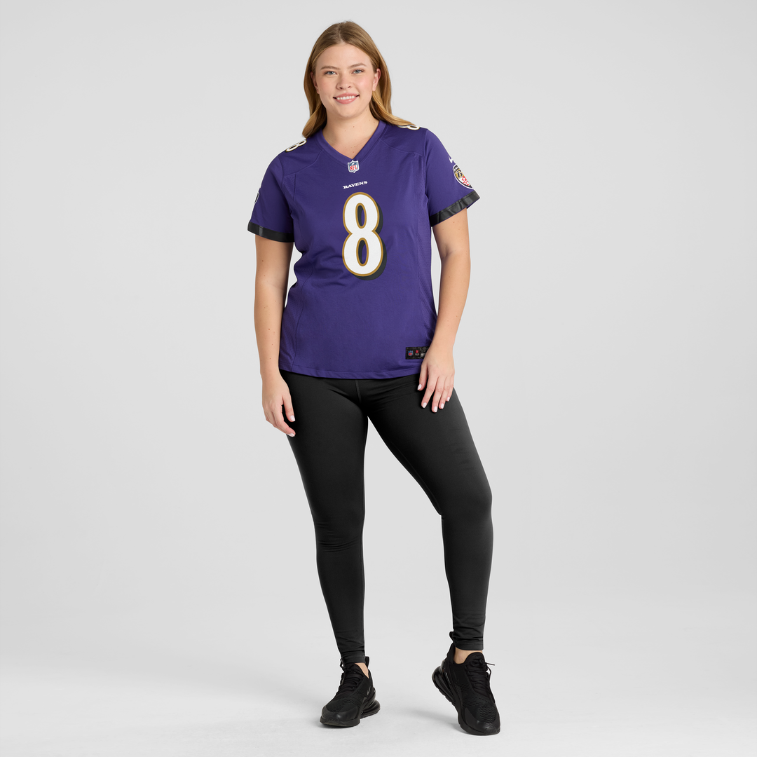 Lamar Jackson Baltimore Ravens Nike Women's Game Jersey - Purple