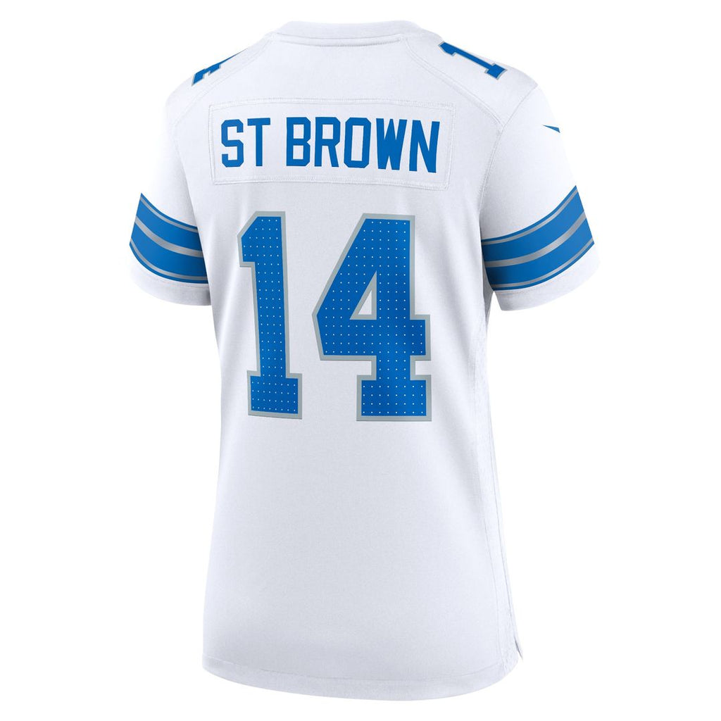Amon-Ra St. Brown Detroit Lions Nike Women's Team Game Jersey - Blue