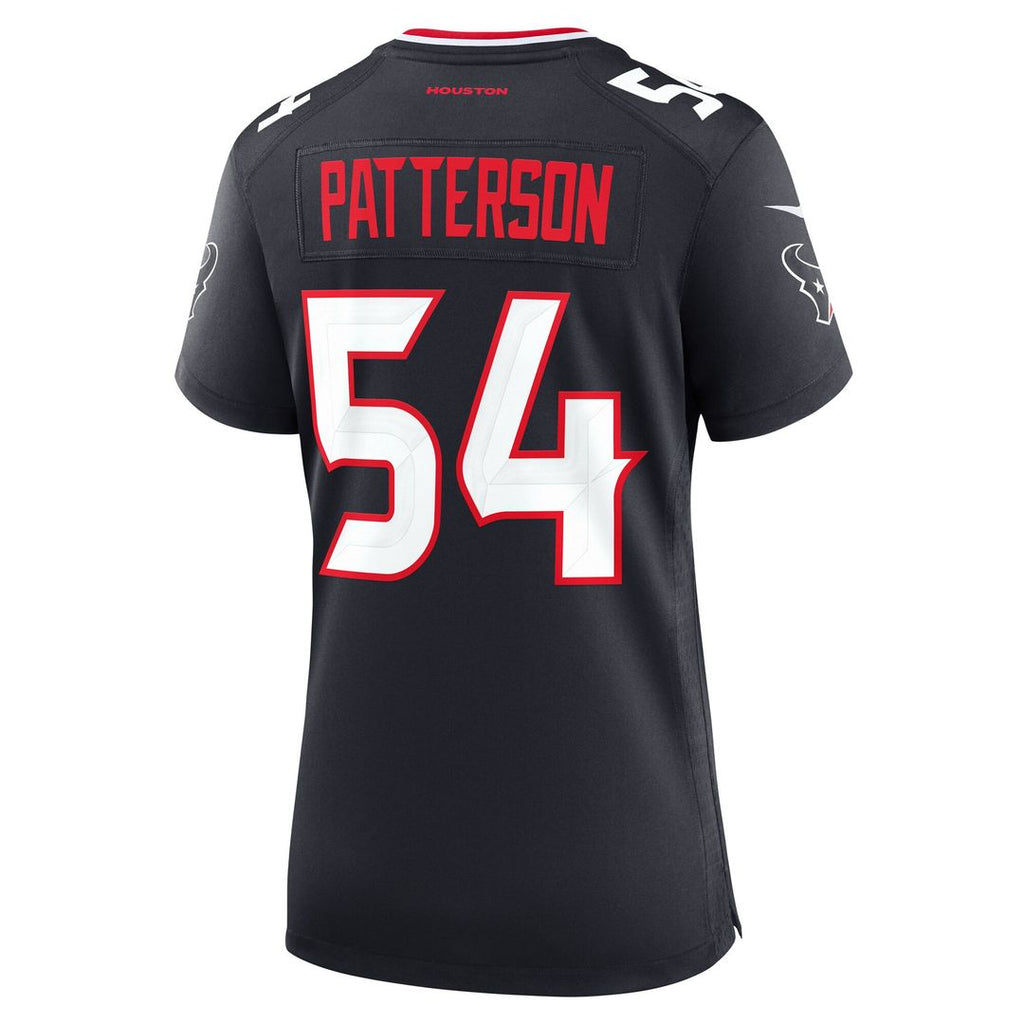 Jarrett Patterson Houston Texans Nike Women's Team Game Jersey -  Navy