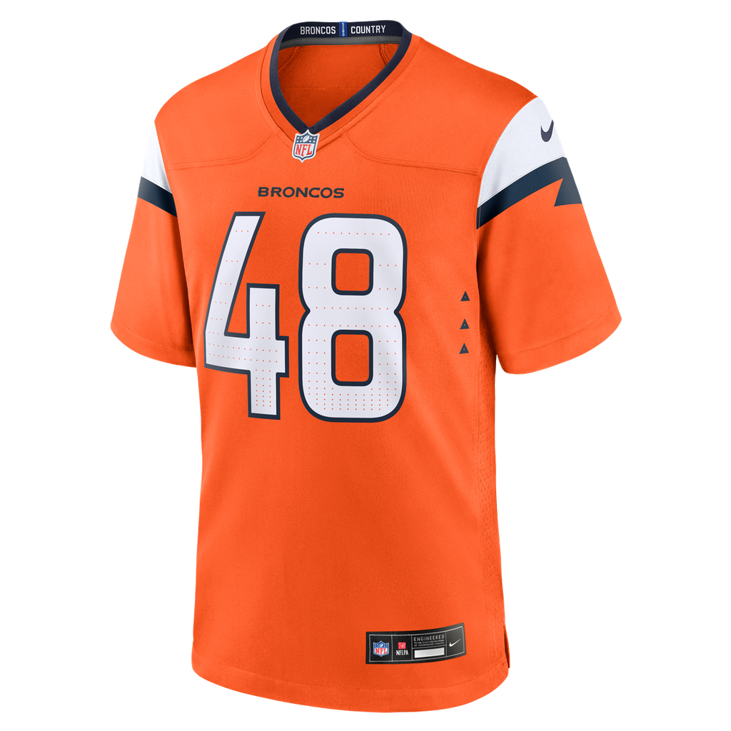 Mitchell Fraboni Denver Broncos Nike Team Game Jersey -  Orange