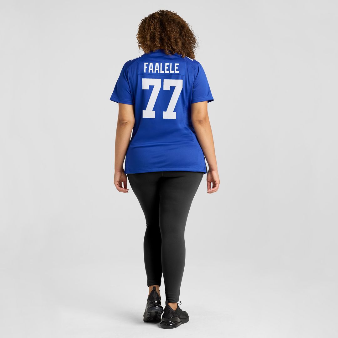 Daniel Faalele New York Giants Nike Women's Team Game Jersey - Royal