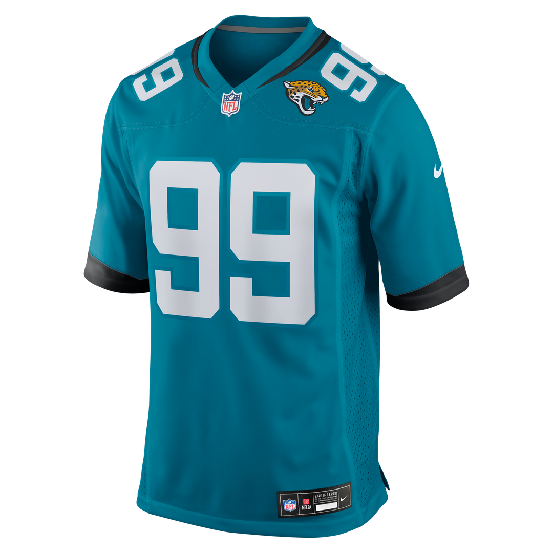 Austin Johnson Jacksonville Jaguars Nike Team Game Jersey -  Teal
