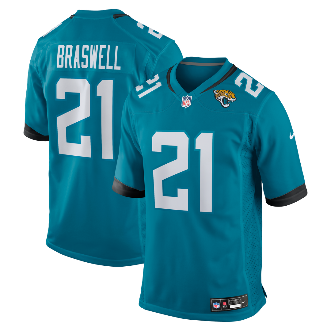 Christian Braswell Jacksonville Jaguars Nike Team Game Jersey -  Teal