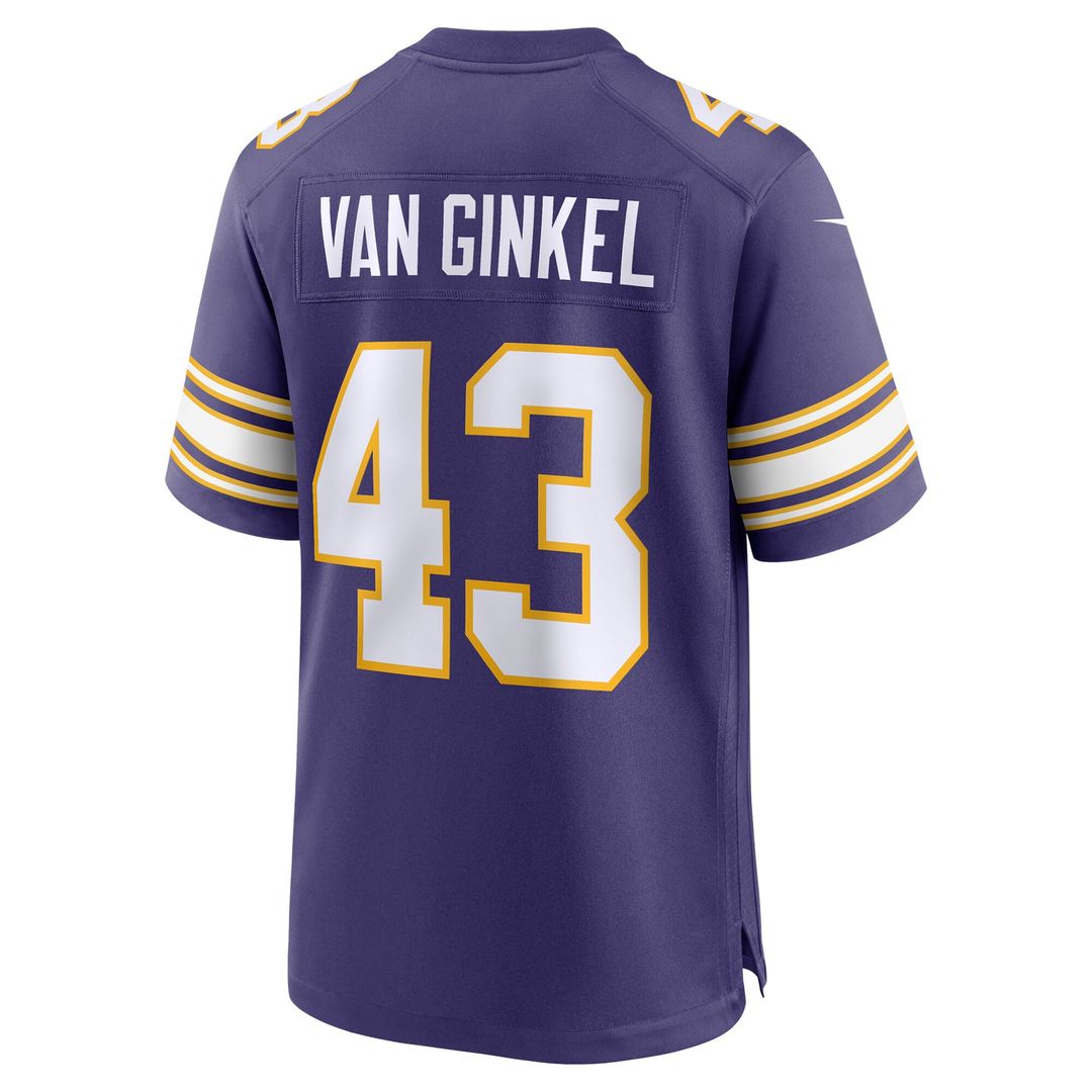 Andrew Van Ginkel Minnesota Vikings Nike Alternate Game Jersey - Purple