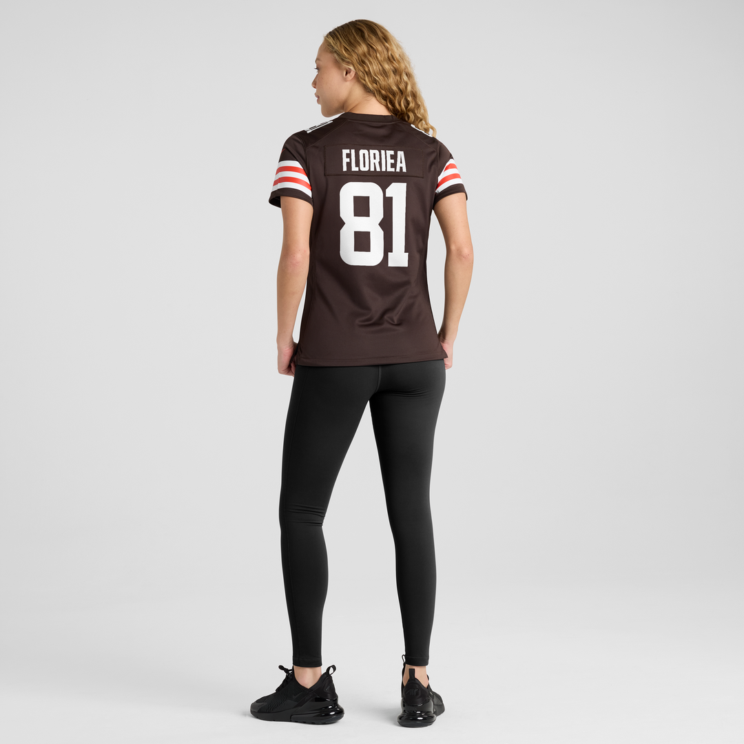 Luke Floriea Cleveland Browns Nike Women's Team Game Jersey -  Brown