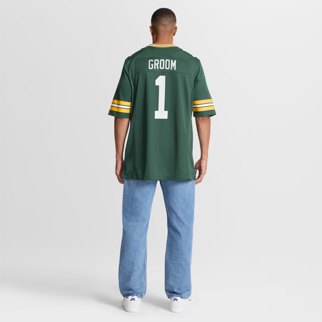 Number 1 Groom Green Bay Packers Nike Game Jersey - Green