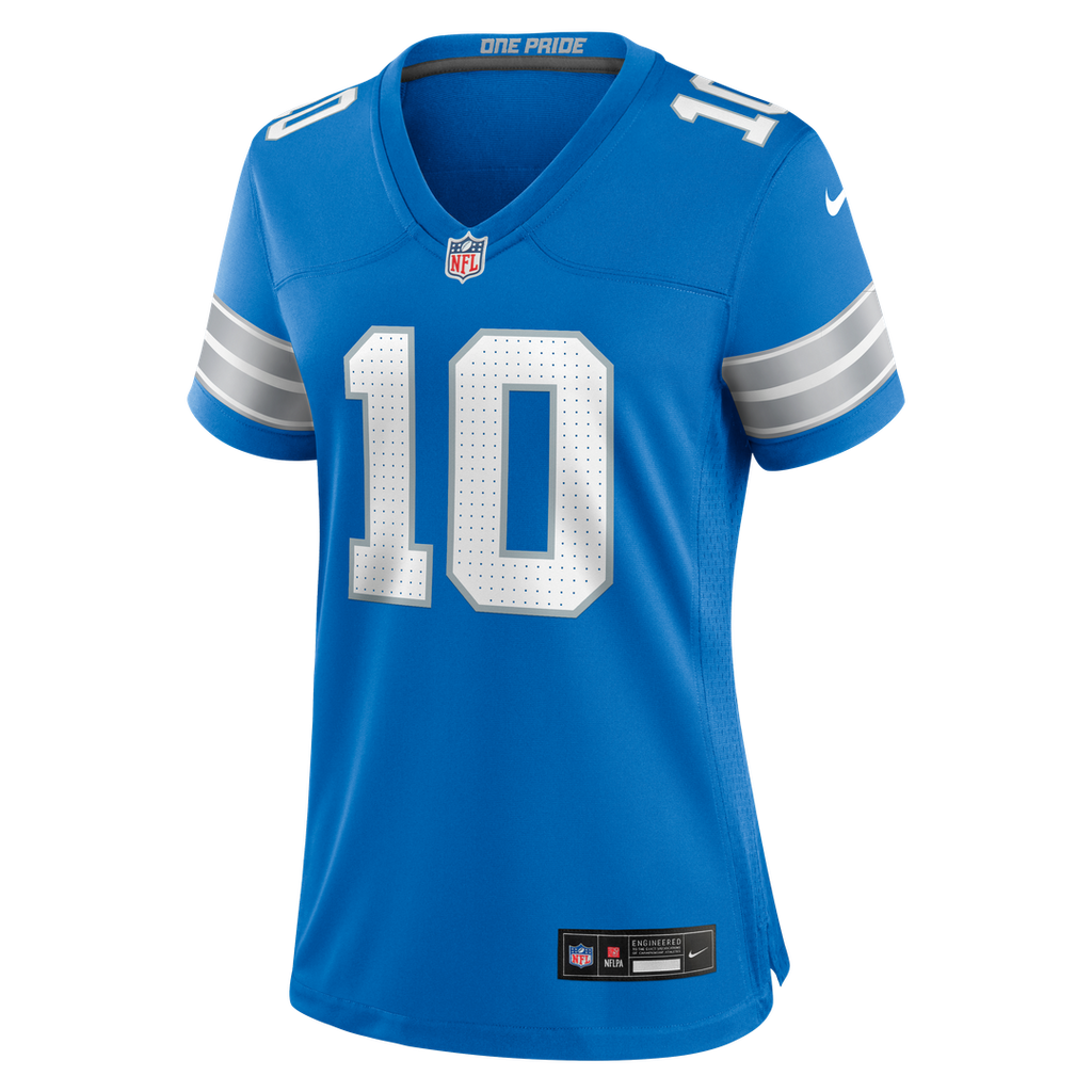 Isiah Pacheco Detroit Lions Nike Women's Team Game Jersey -  Blue
