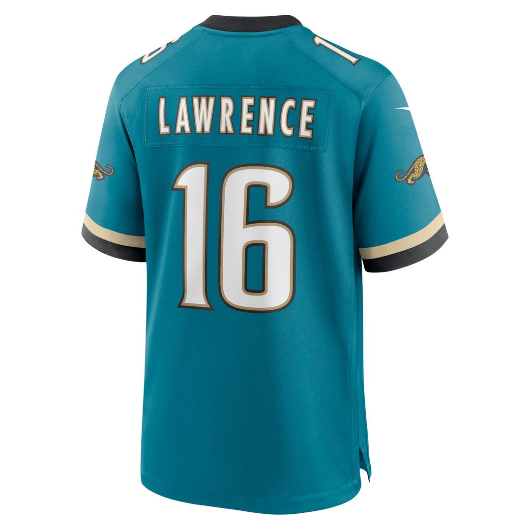 Trevor Lawrence Jacksonville Jaguars Nike Prowler Throwback Player Game Jersey - Teal