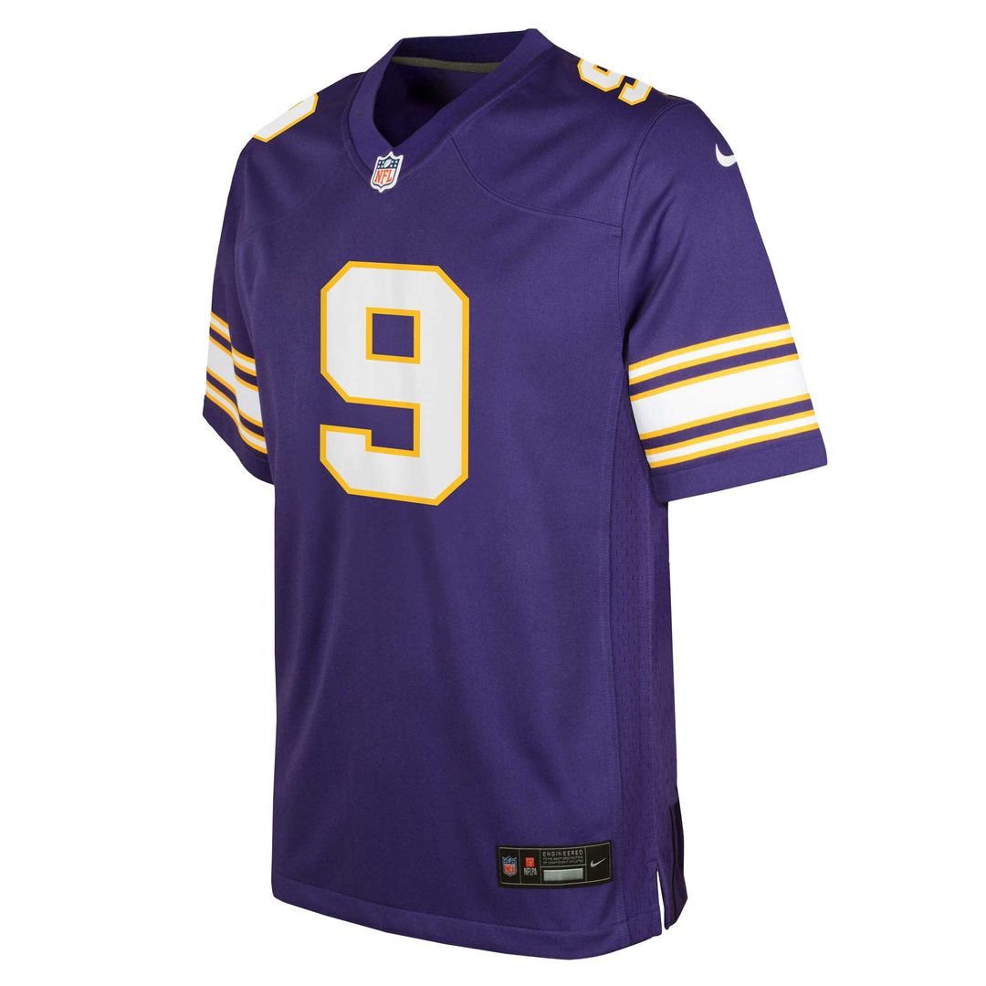 J.J. McCarthy Minnesota Vikings Nike Youth Game Jersey - Purple