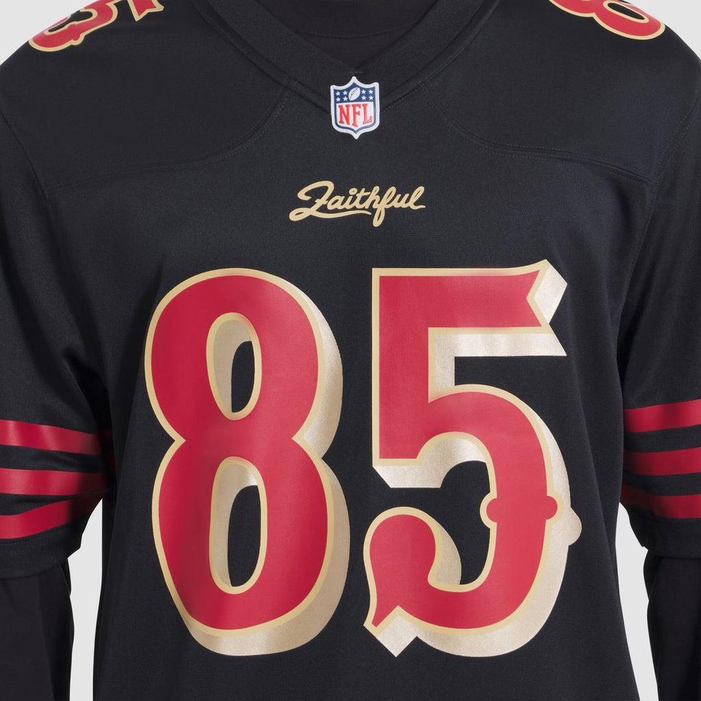 George Kittle San Francisco 49ers Nike 2025 Rivalries Collection Game Jersey - Black
