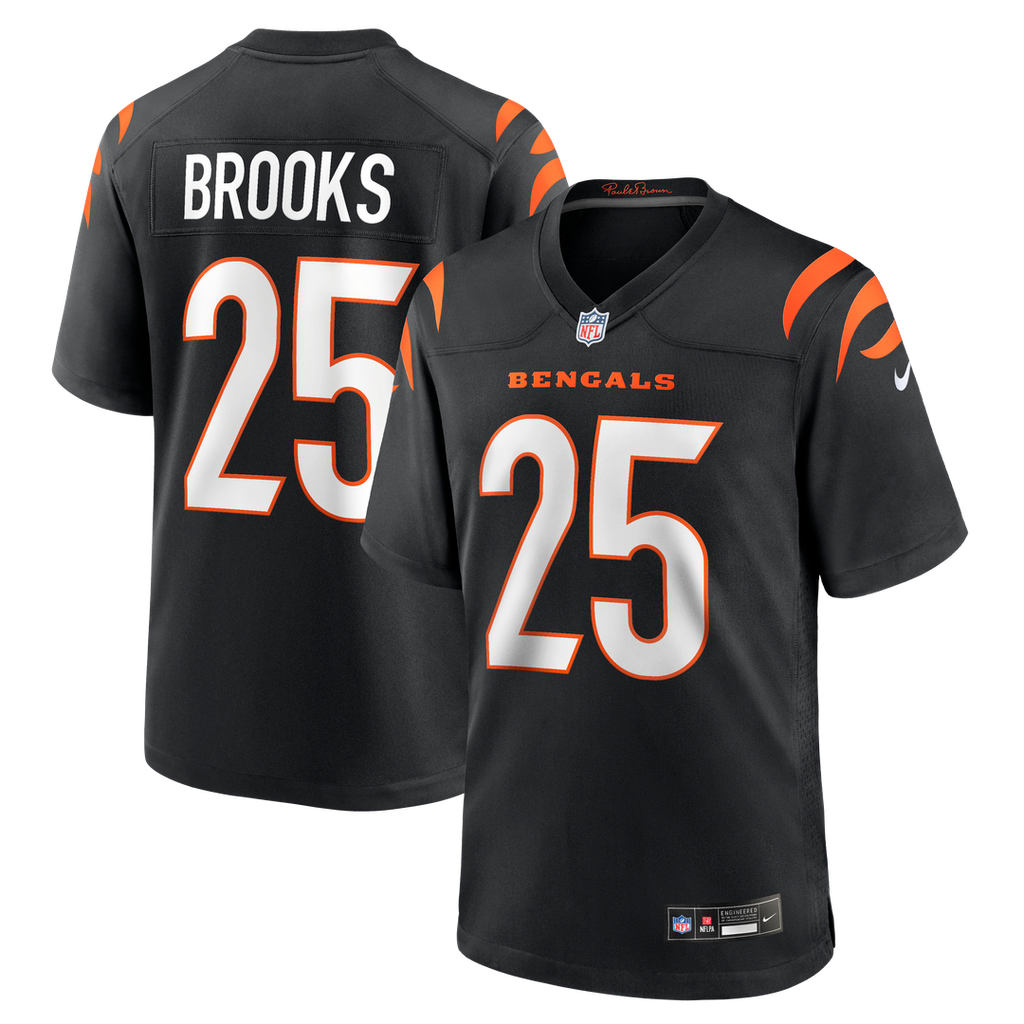 Tahj Brooks Cincinnati Bengals Nike Team Game Jersey -  Black