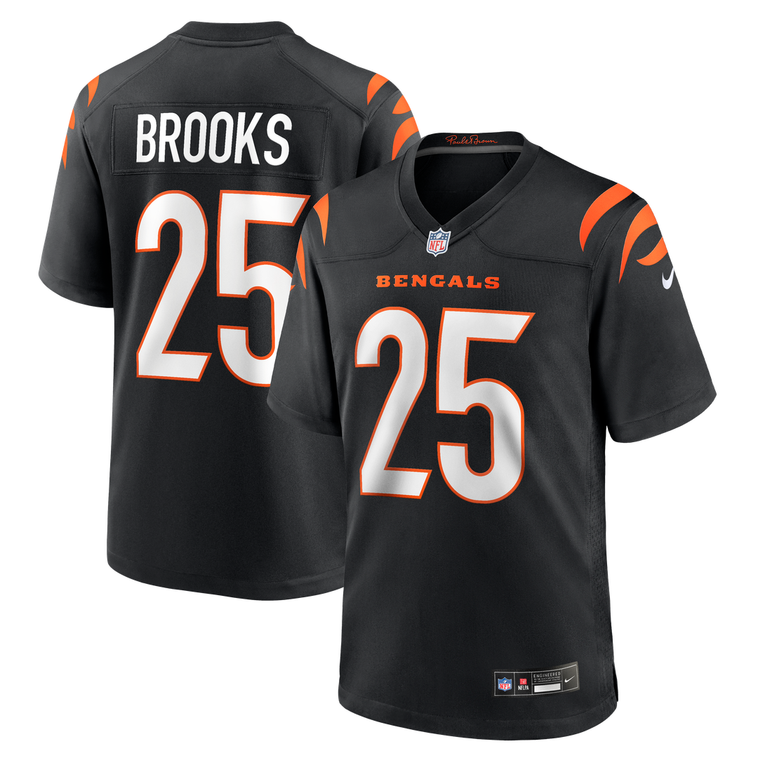 Tahj Brooks Cincinnati Bengals Nike Team Game Jersey -  Black