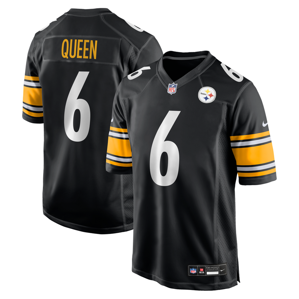 Patrick Queen Pittsburgh Steelers Nike  Game Jersey -  Black