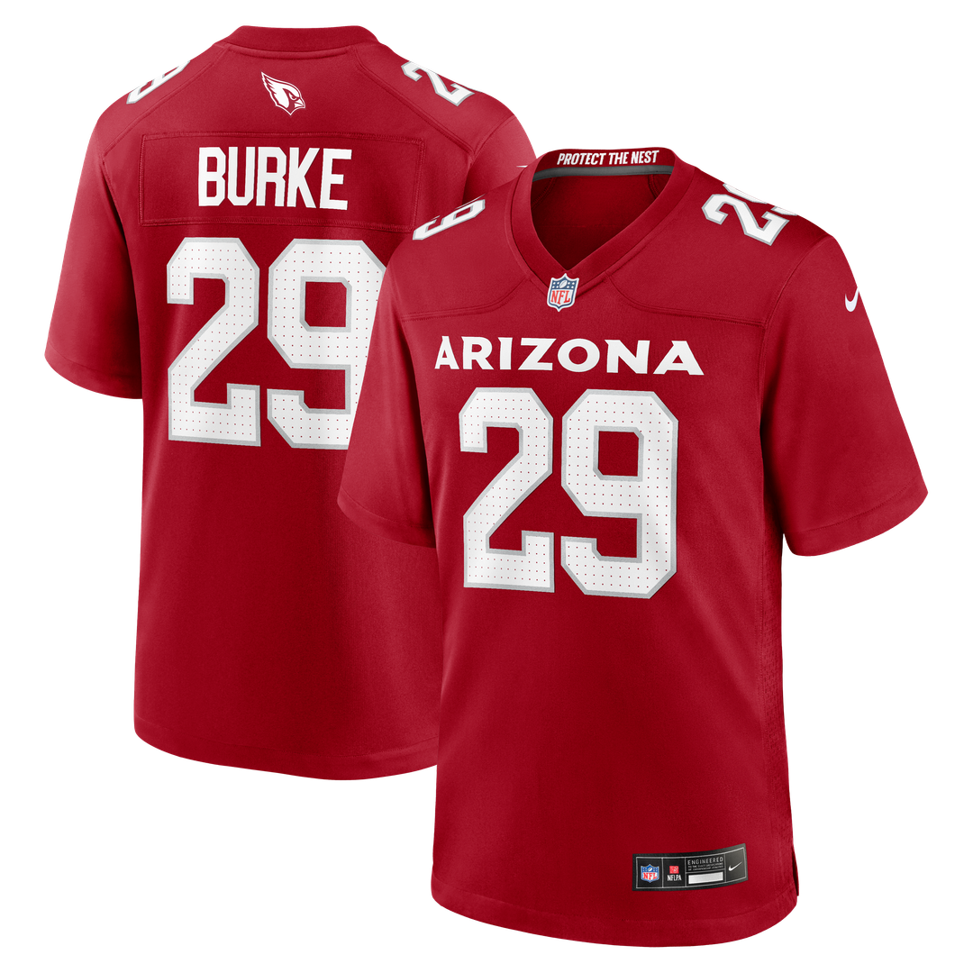 Denzel Burke Arizona Cardinals Nike Team Game Jersey -  Cardinal