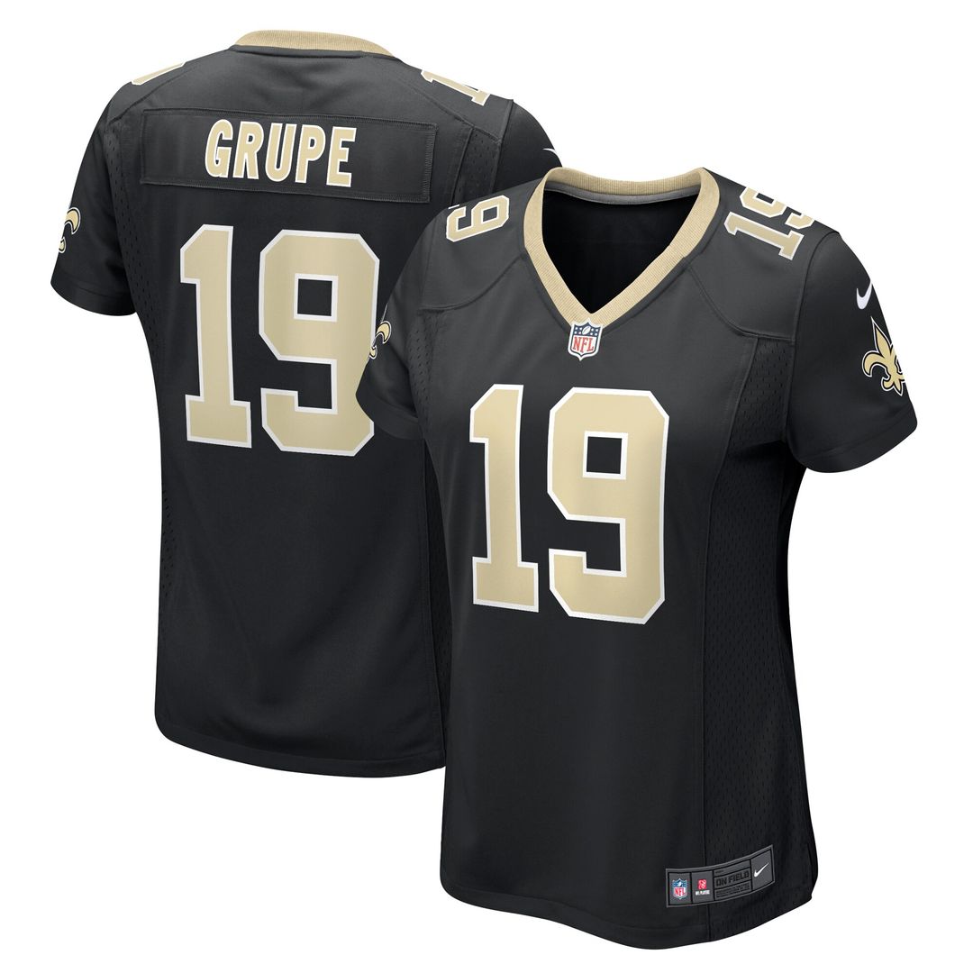 Blake Grupe New Orleans Saints Nike Women's Team Game Jersey -  Black