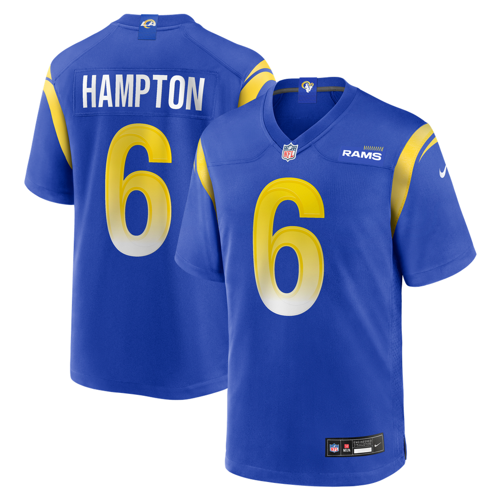 Nick Hampton Los Angeles Rams Nike Team Game Jersey -  Royal