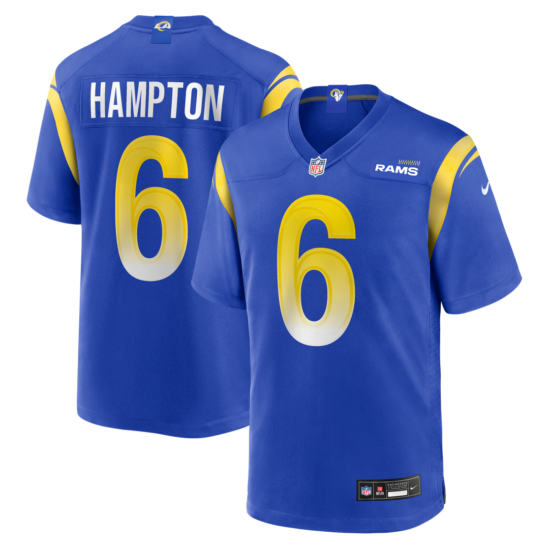 Nick Hampton Los Angeles Rams Nike Team Game Jersey -  Royal
