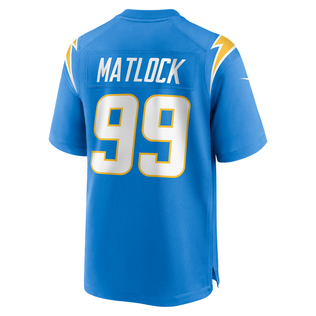 Scott Matlock Los Angeles Chargers Nike Team Game Jersey - Powder Blue