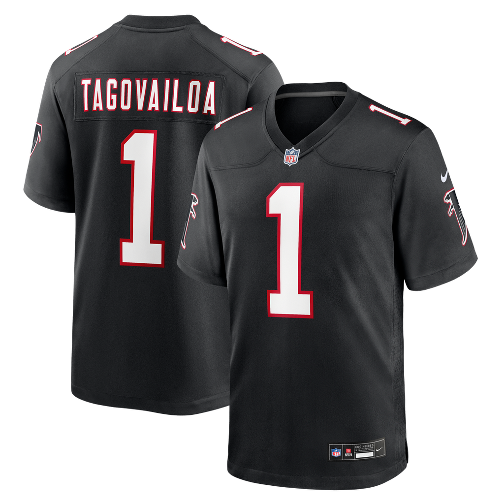 Tua Tagovailoa Atlanta Falcons Nike Alternate Game Jersey -  Black