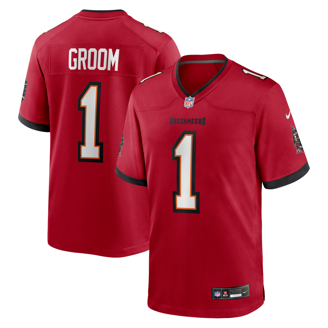 Number 1 Groom Tampa Bay Buccaneers Nike Game Jersey - Red
